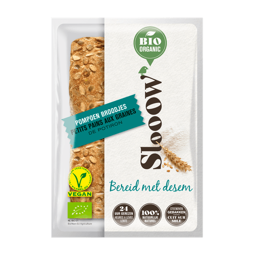 Slooow BIO Pompoenbroodjes 4 stuks