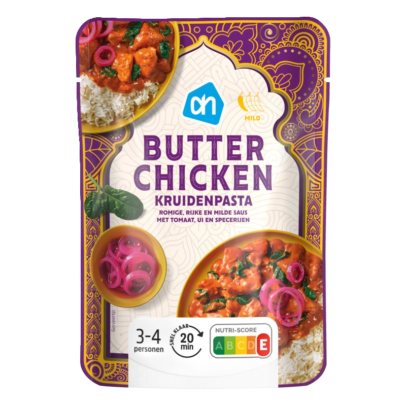 AH Butter chicken kruidenpasta