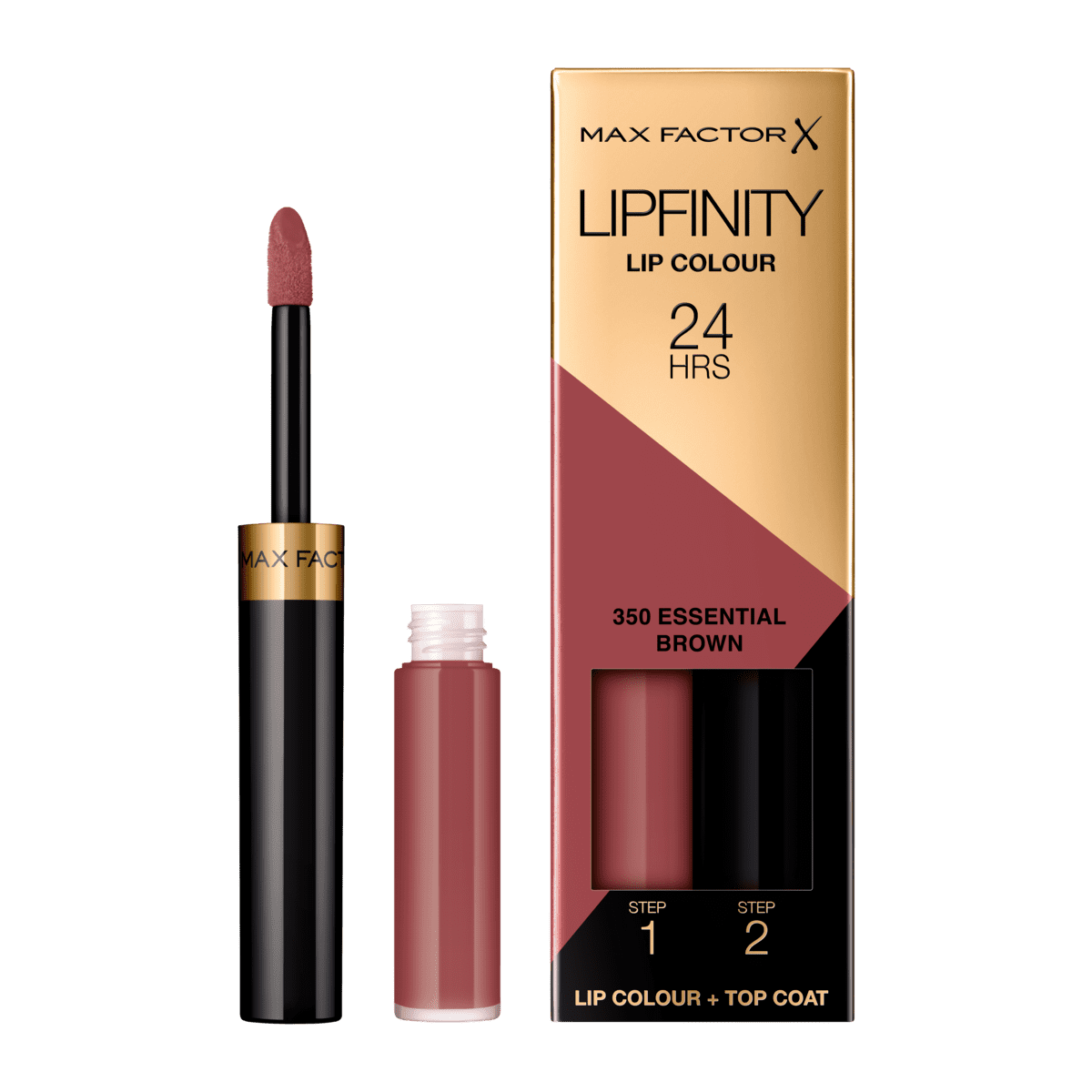 Max Factor Lipfinity Lip Colour 2-Step Long Lasting Lipstick 350 Brown