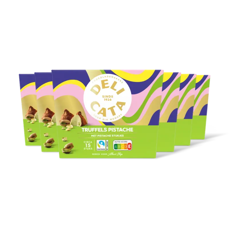 Delicata Truffels pistache 6-pack