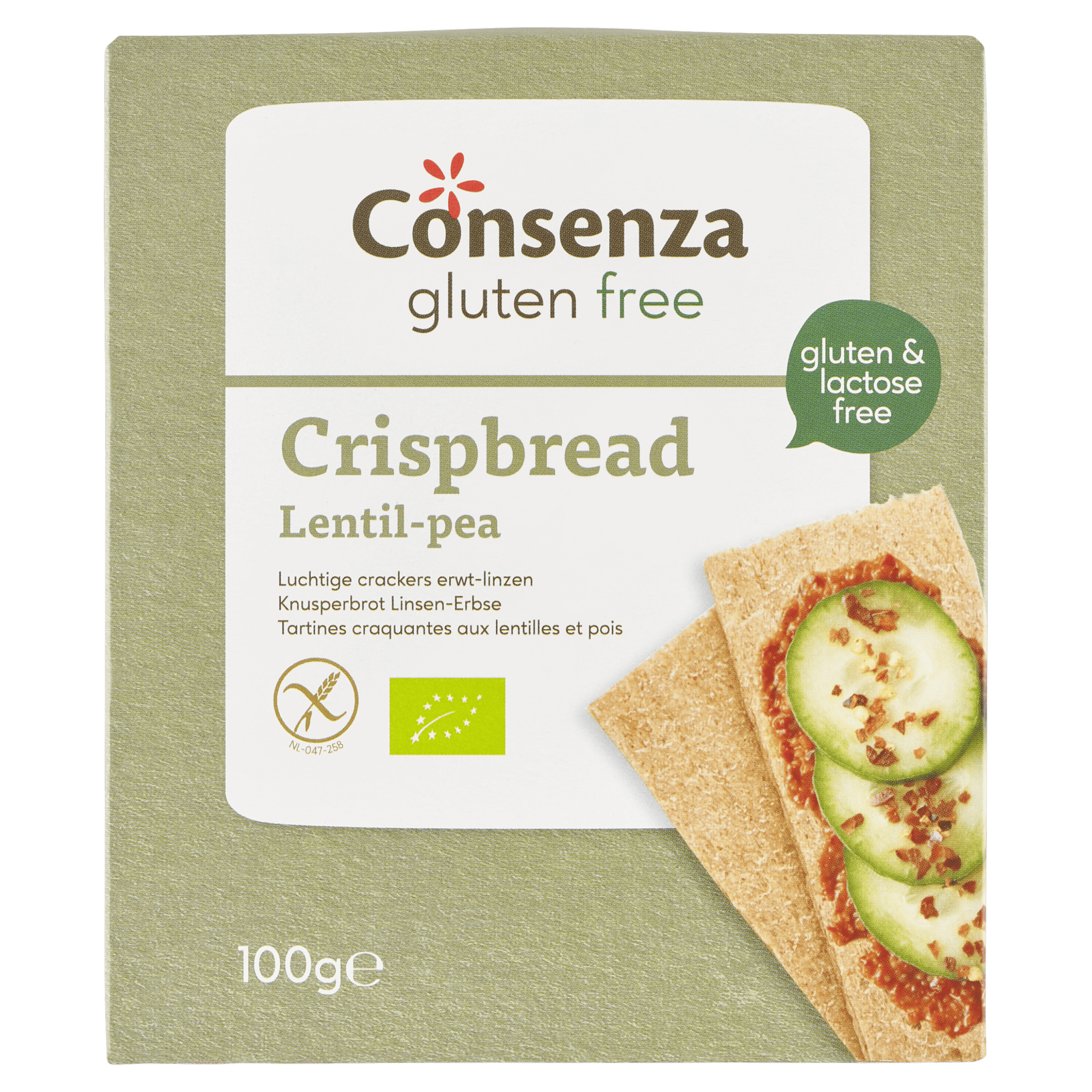 Consenza GV Luchtige cracker prot. erwt linz