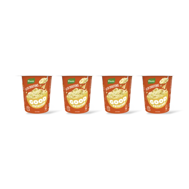 Knorr Good potatoes ui & croutons 4-pack