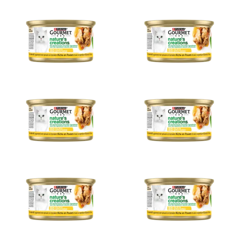 Gourmet Nature's creations kip & spinazie 6-pack