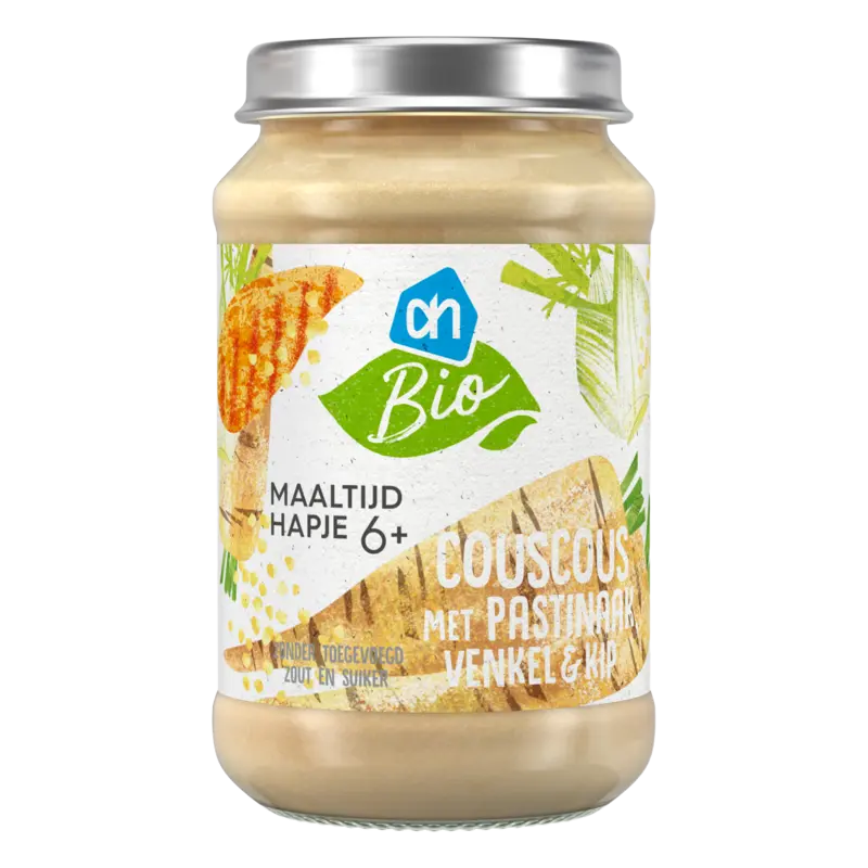 AH Biologisch Maaltijdhapje couscous pastinaak kip 6+