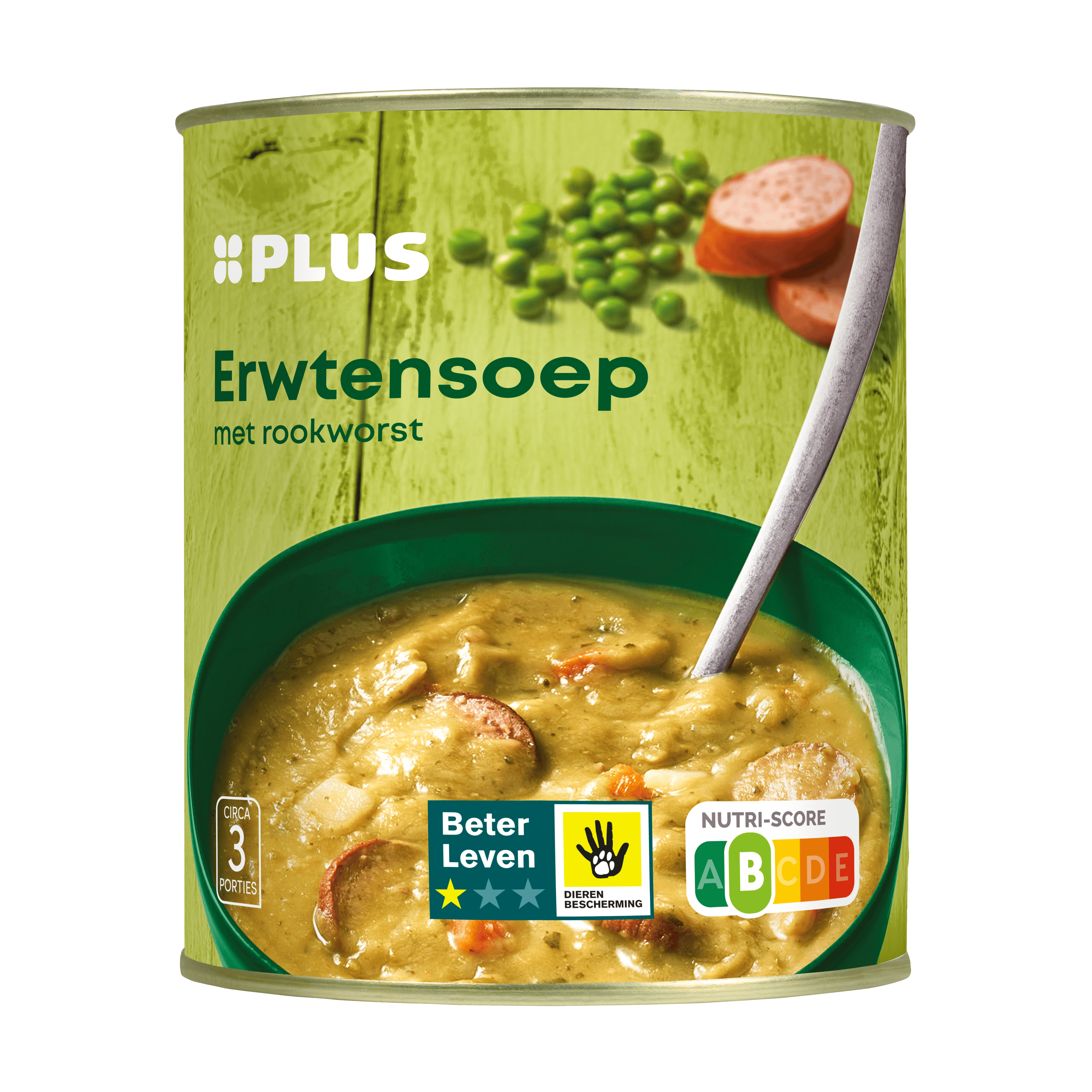 PLUS Erwtensoep met rookworst