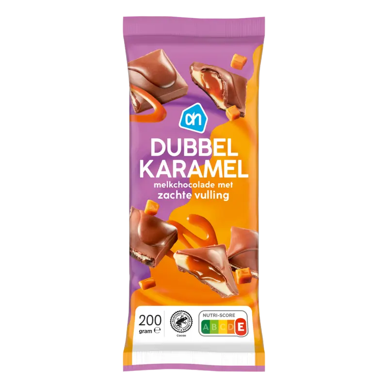 AH Reep melkchocolade dubbel karamel