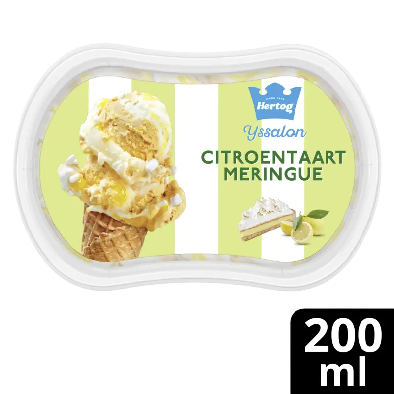 Hertog Ijssalon mini citroentaart meringue