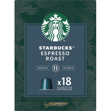 Starbucks by Nespresso Espresso Roast 18 Aluminium Capsules 99 g
