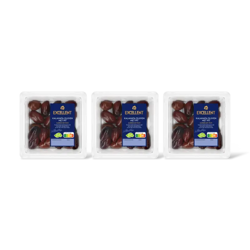 AH Excellent Biologische kalamata olijven met pit 3pk