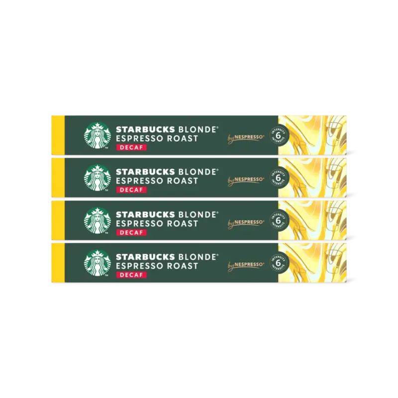 Starbucks Blonde espresso roast decaf caps 4-pack