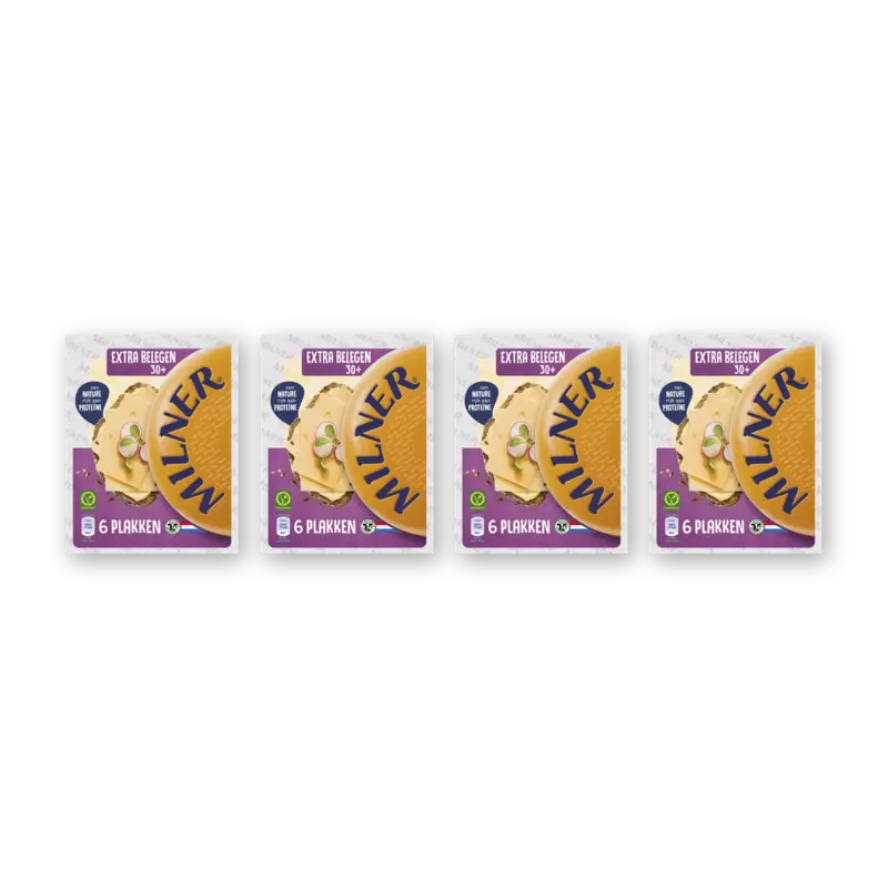 Milner Extra belegen 30+ plakken 4-pack