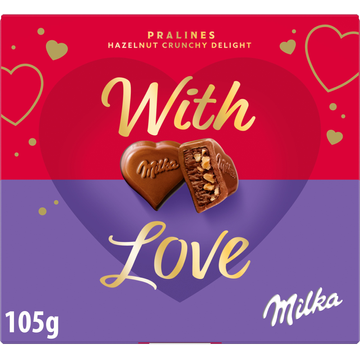 MILKA WITH LOVE CHOCOLADE 105 GR
