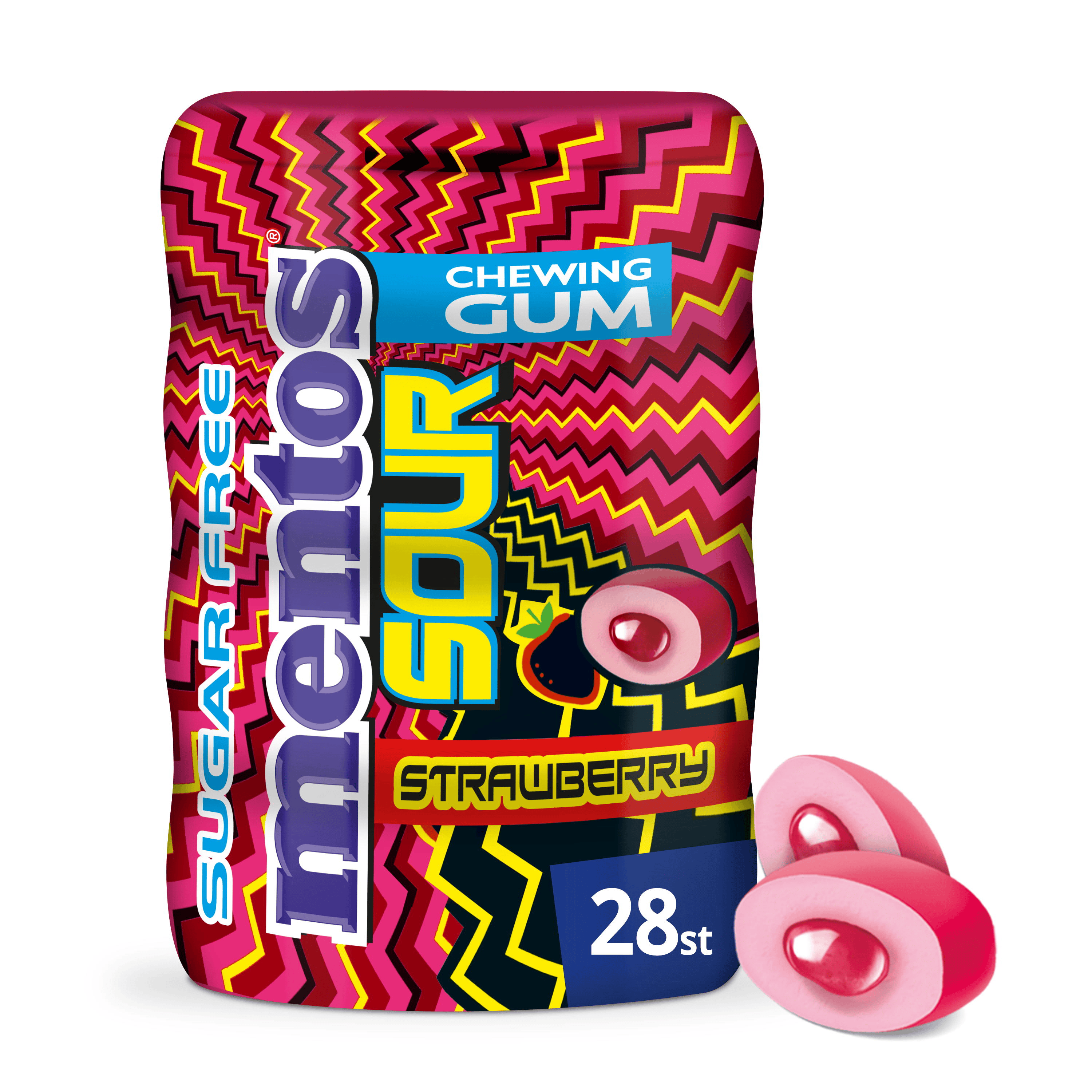 Mentos Gum sour strawberry