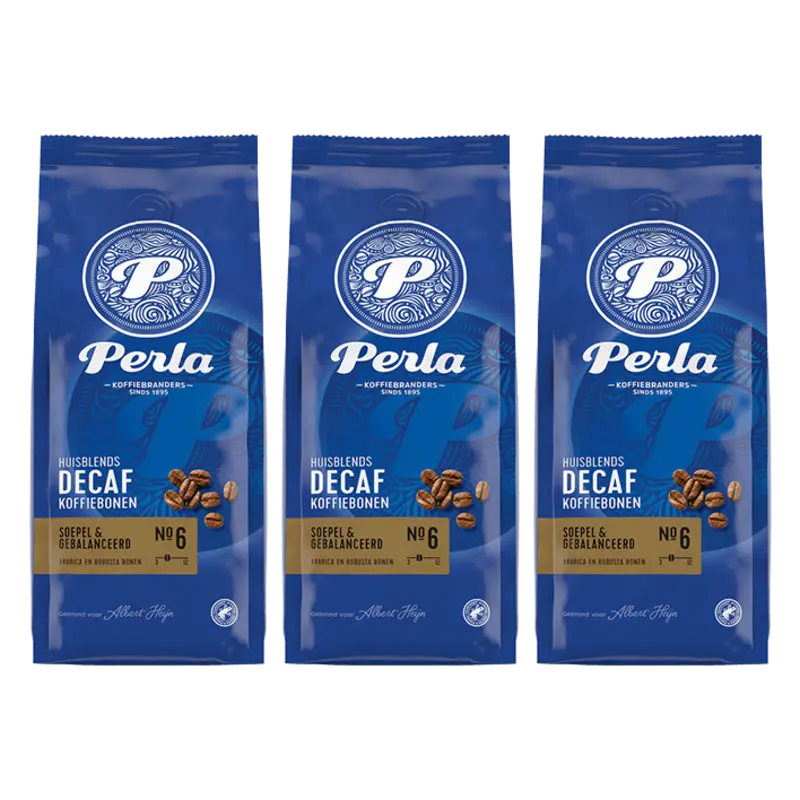 Perla Huisblends Decaf koffiebonen 3-pack