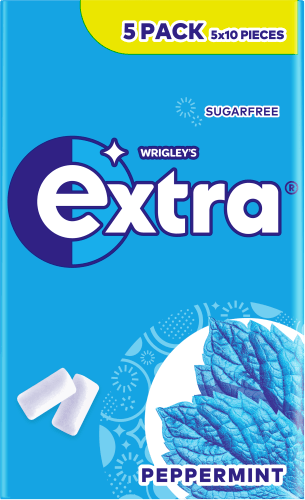 Extra Peppermint suikervrij 5-pack
