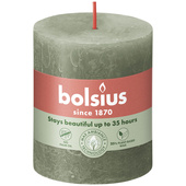 Bolsius stompkaars fresh olive klein