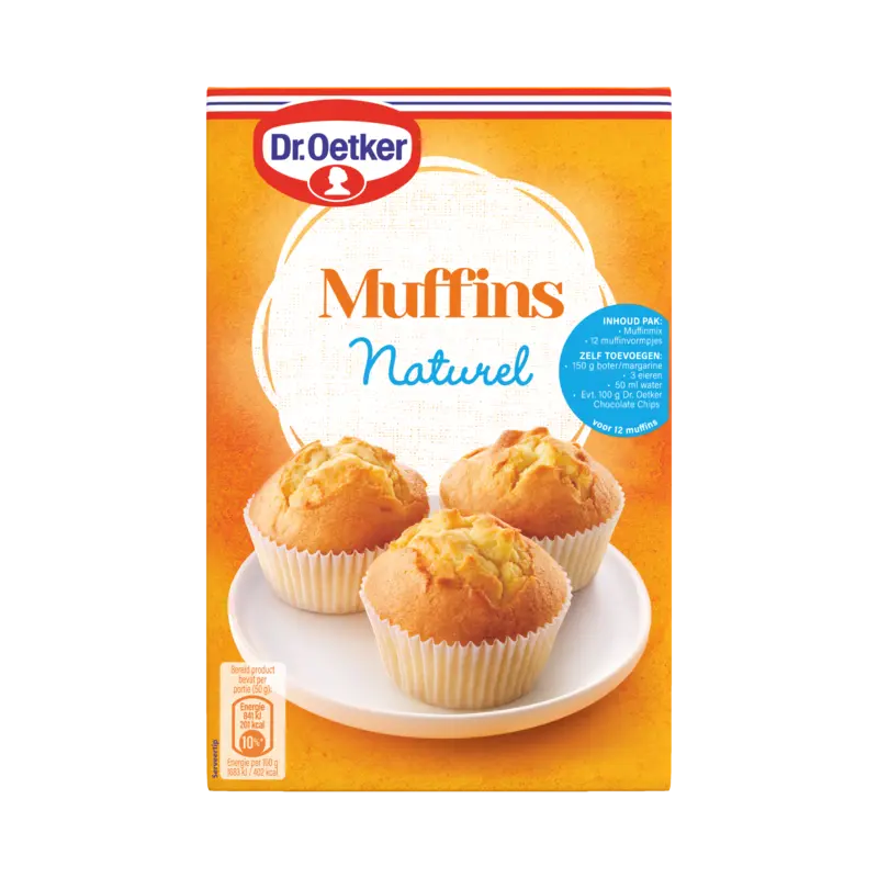 Dr. Oetker Mix voor muffins naturel