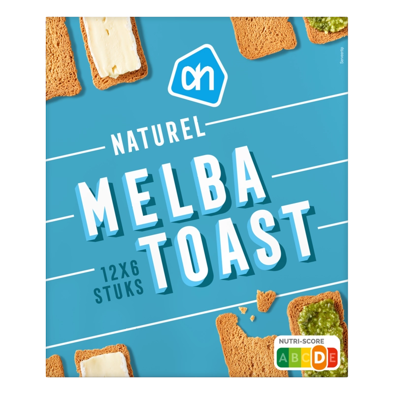 AH Melba toast naturel