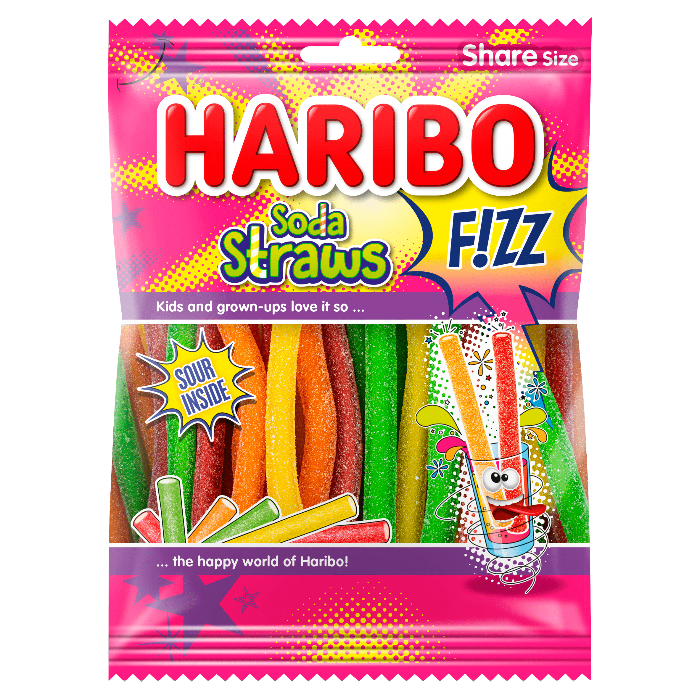 Haribo Soda straws fizz