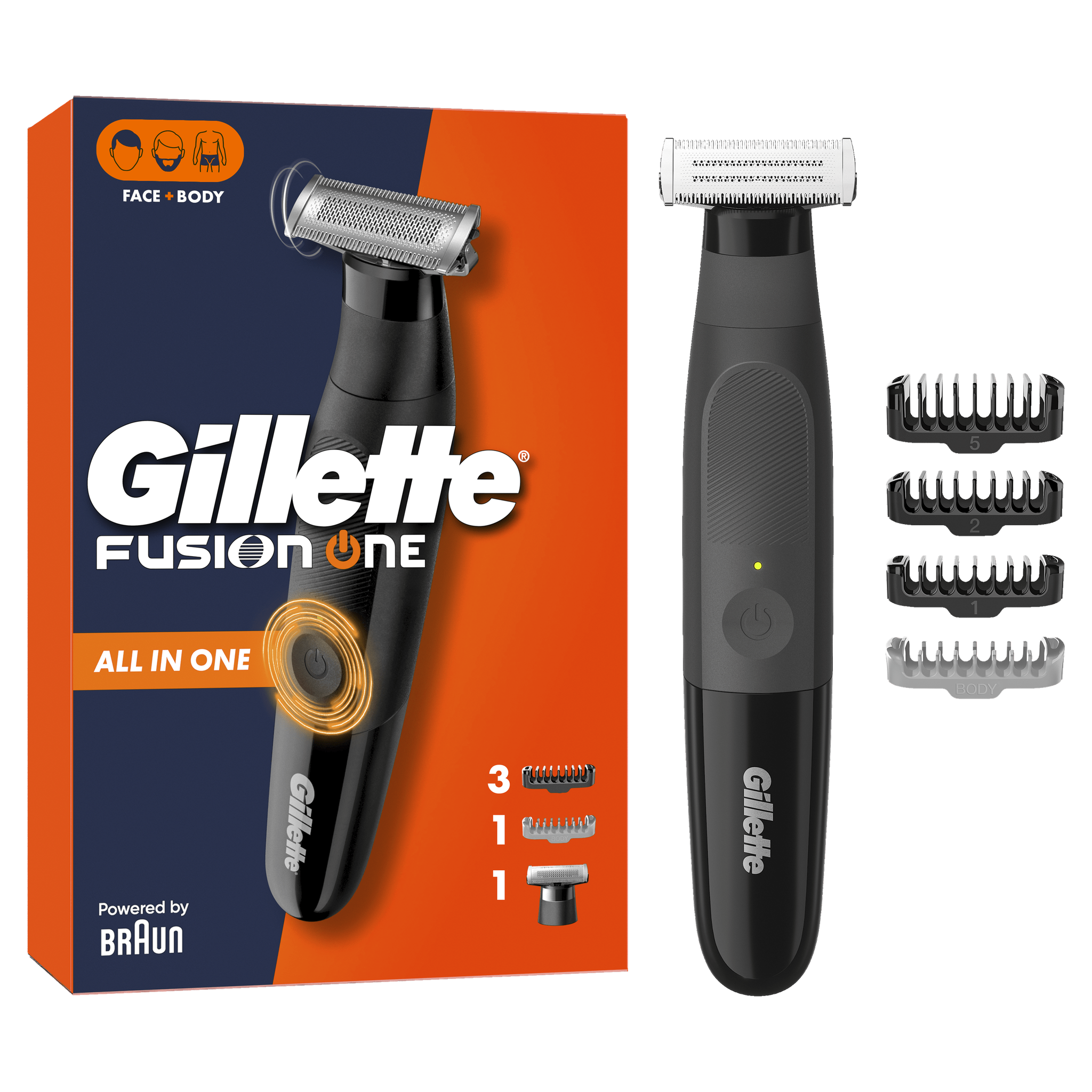 Gillette Fusion One Hybrid Trimmer & Scheerapparaat