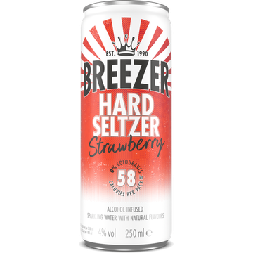 Breezer Hardselzer Strawberry 250ML