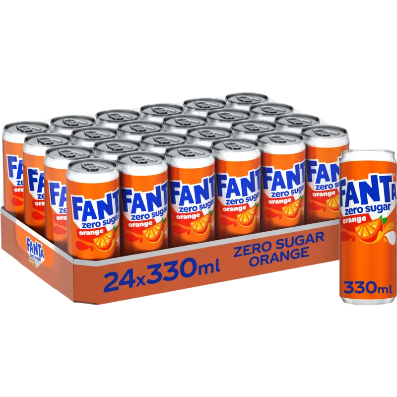 Fanta Orange zero sugar tray