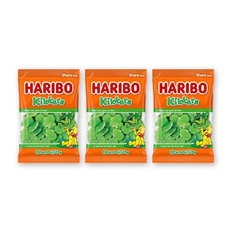 Haribo Kikkers 3-pack