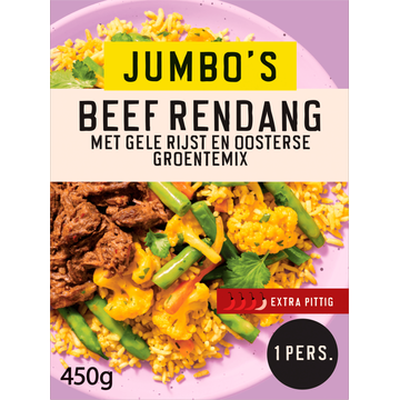 Jumbo's Vriesverse Maaltijd Beef Rendang 450g