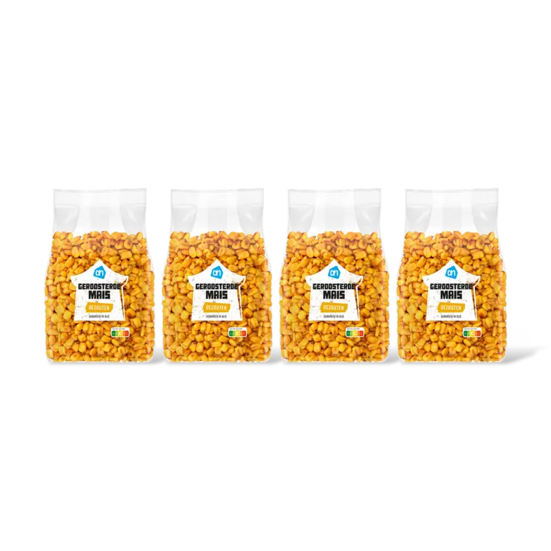 AH Geroosterde mais gezouten 4-pack