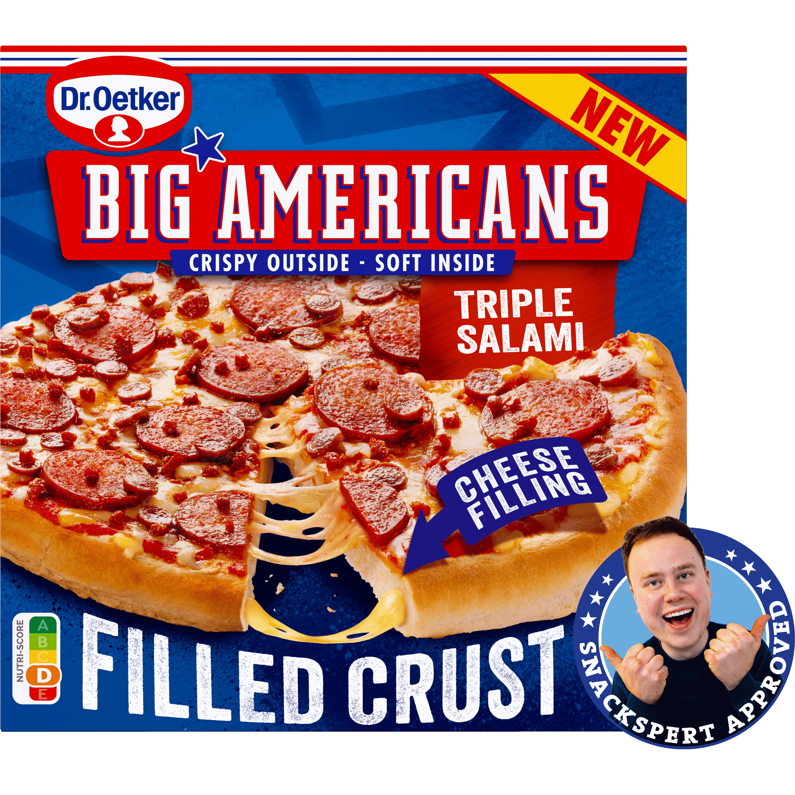 Dr. Oetker Big Americans Filled Crust Salami