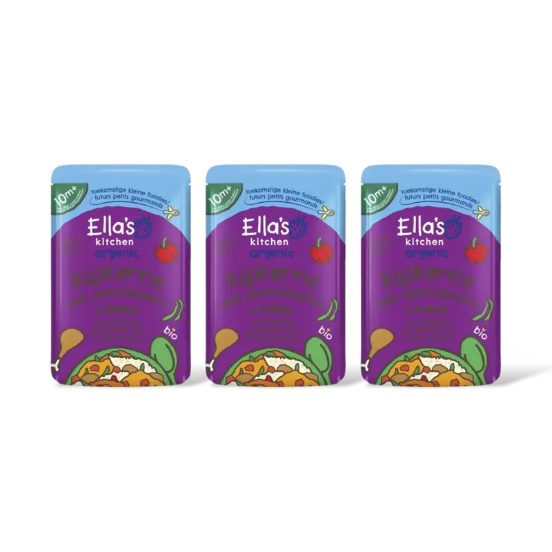 Ella's kitchen Kipkerrie met sperziebonen en kokos 3-pk