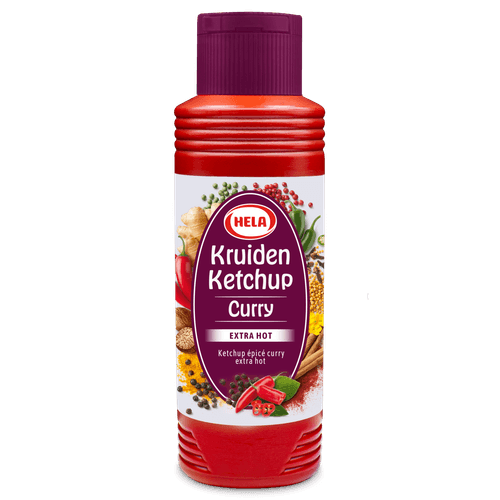 Hela Kruiden ketchup curry extra hot
