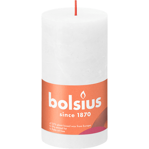 Bolsius Kaars rustiek wit