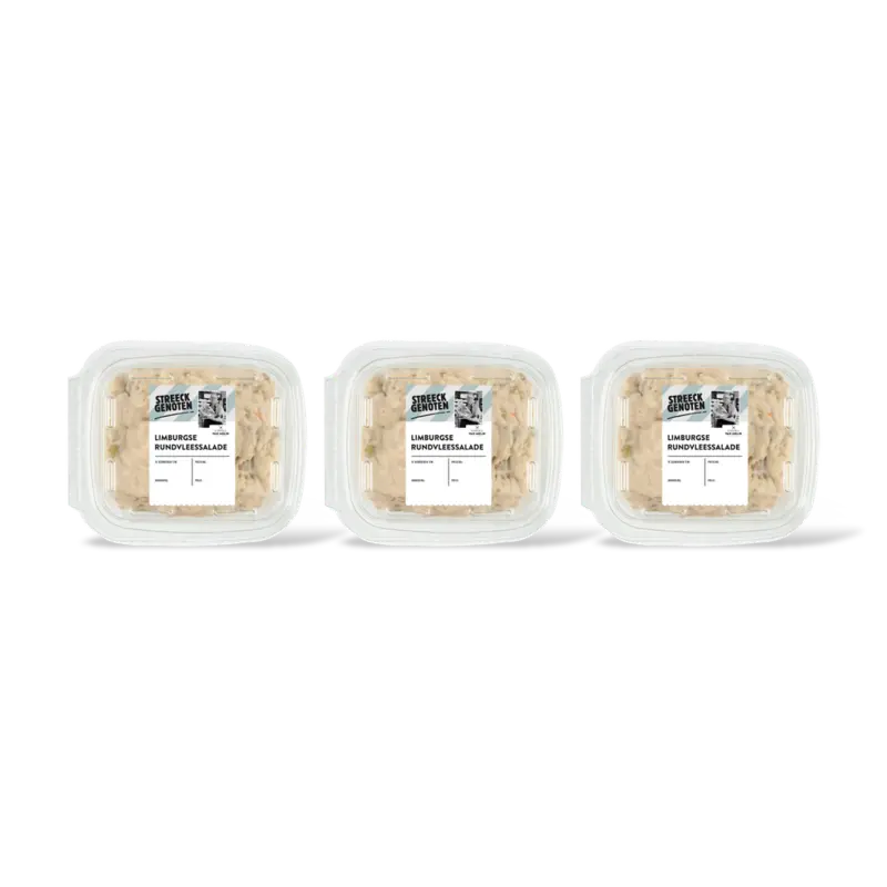 Streeckgenoten Limburgse rundvleessalade 3-pack