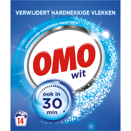 Omo Poeder wasmiddel wit 14 wasbeurten