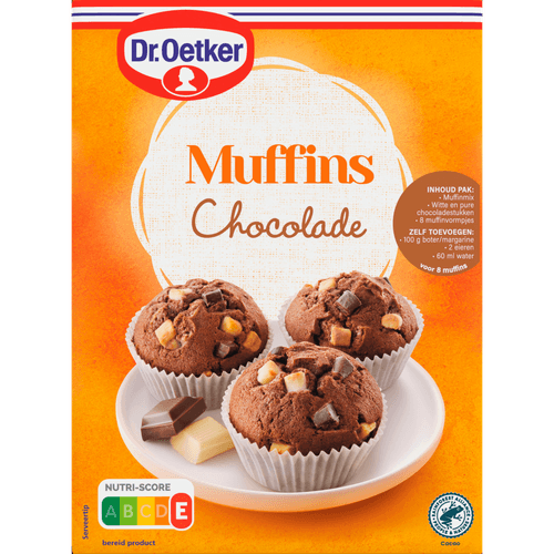 Dr. Oetker Mix voor muffins chocolade