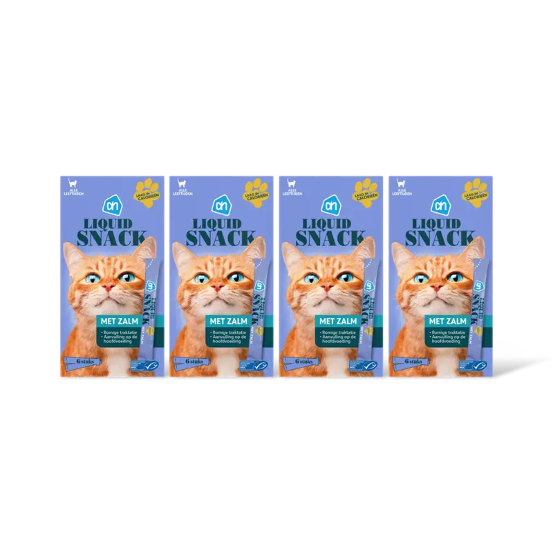 AH Liquid snack met zalm 4-pack