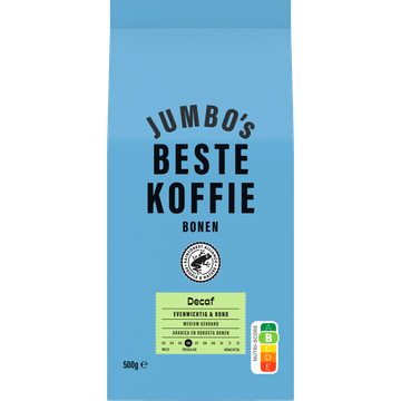 Jumbo's Beste Koffiebonen Decaf 500 g