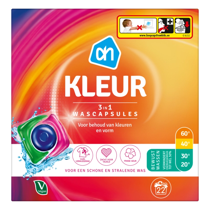 AH Wascapsules 3-in-1 kleur