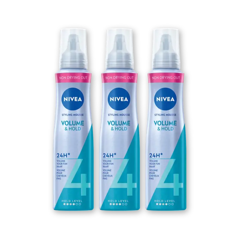 NIVEA Volume care styling mousse 3-pack
