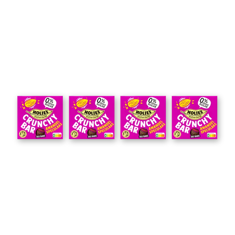 Holie's Crunchy bar amandel speculaas 4-pack