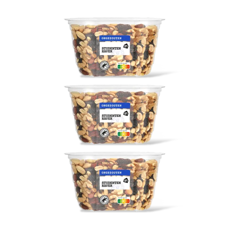 AH Studentenhaver ongezouten 3-pack