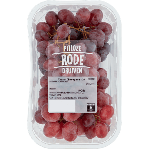 Pitloze rode druiven