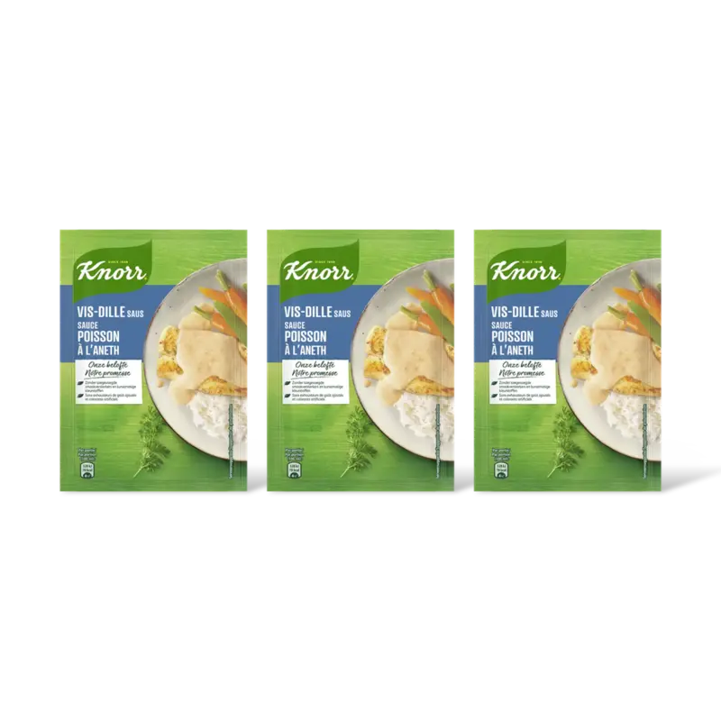 Knorr Mix vis-dillesaus 3-pack