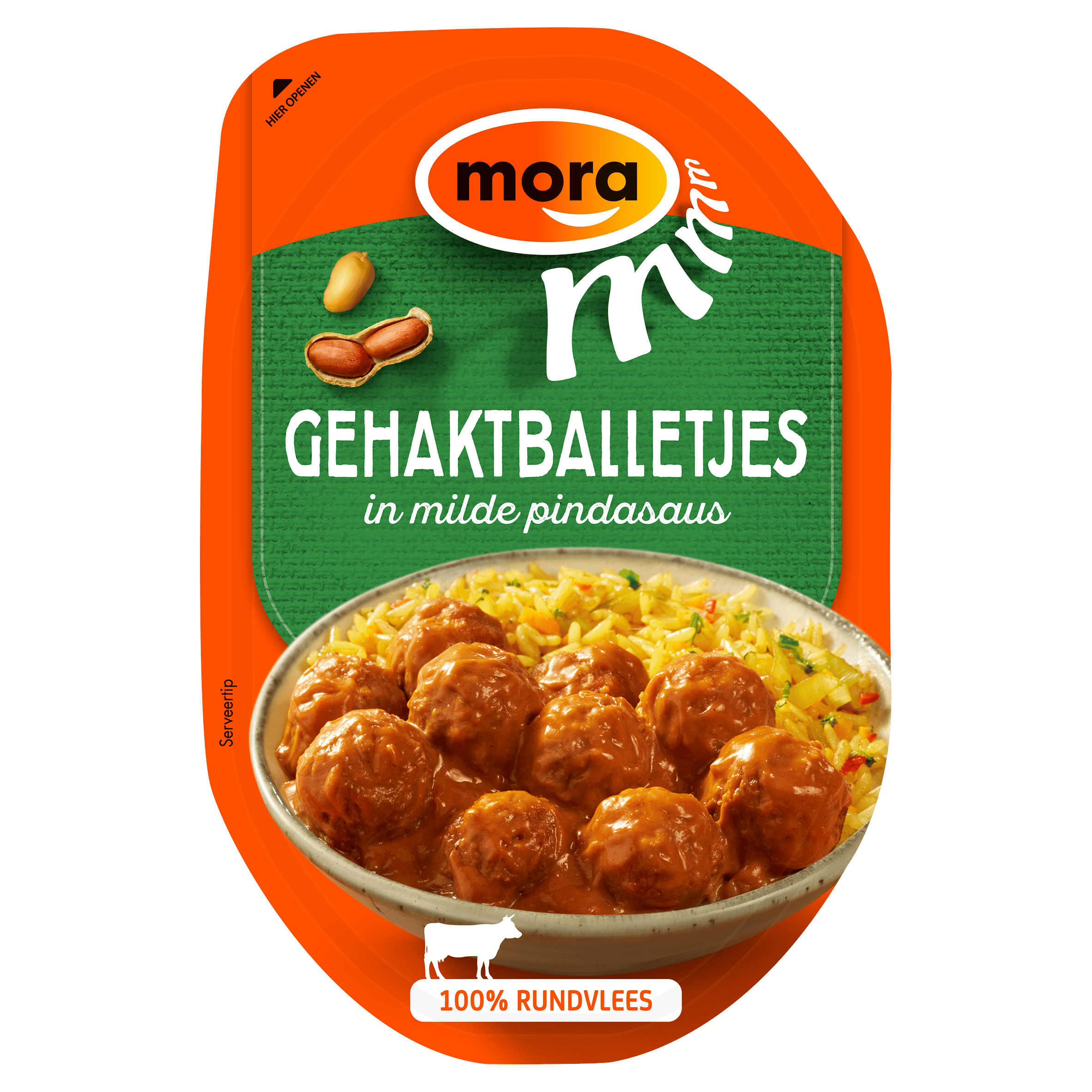 Mora Gehaktballetjes in Milde Pindasaus