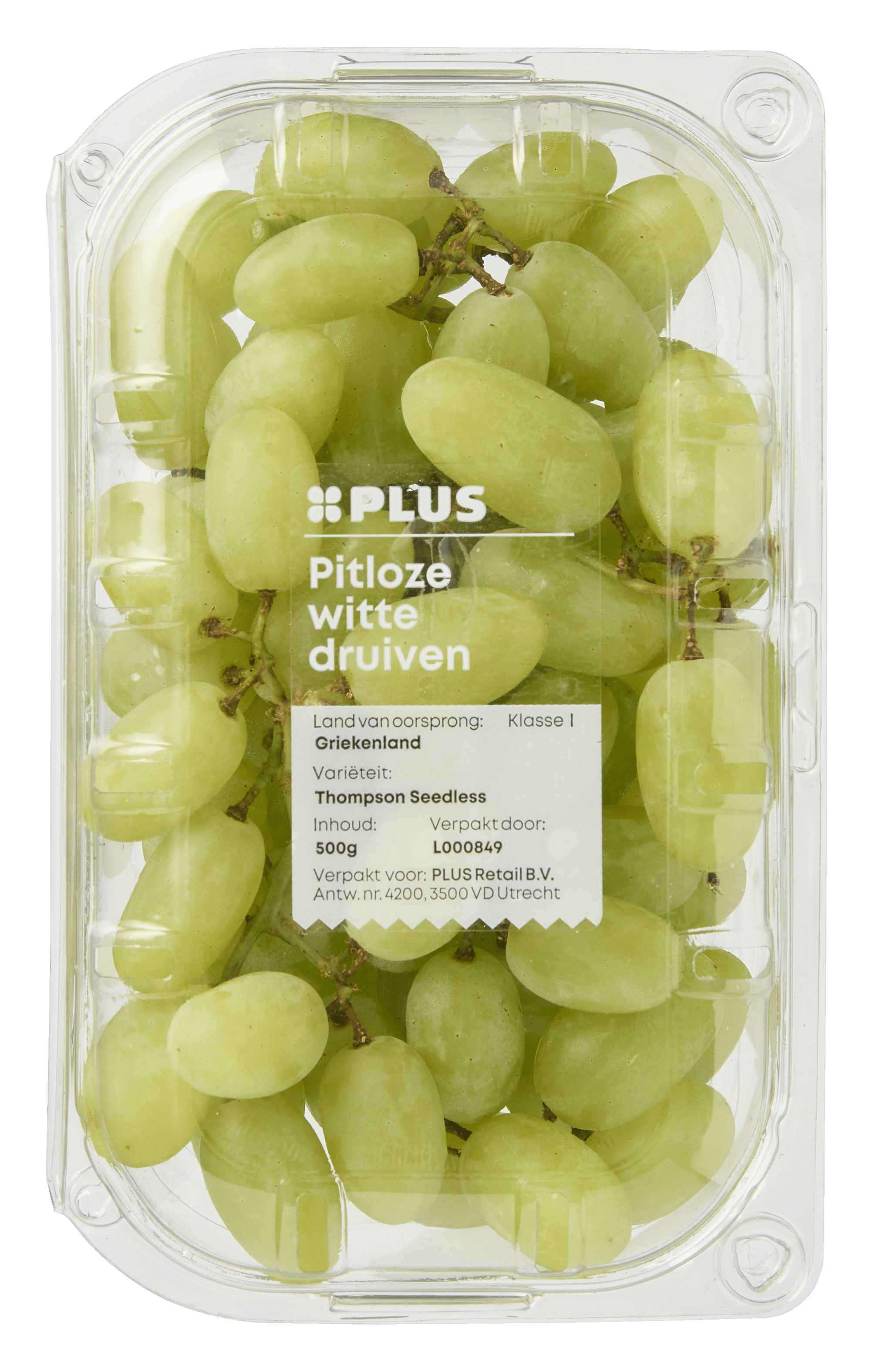PLUS Druiven wit pitloos