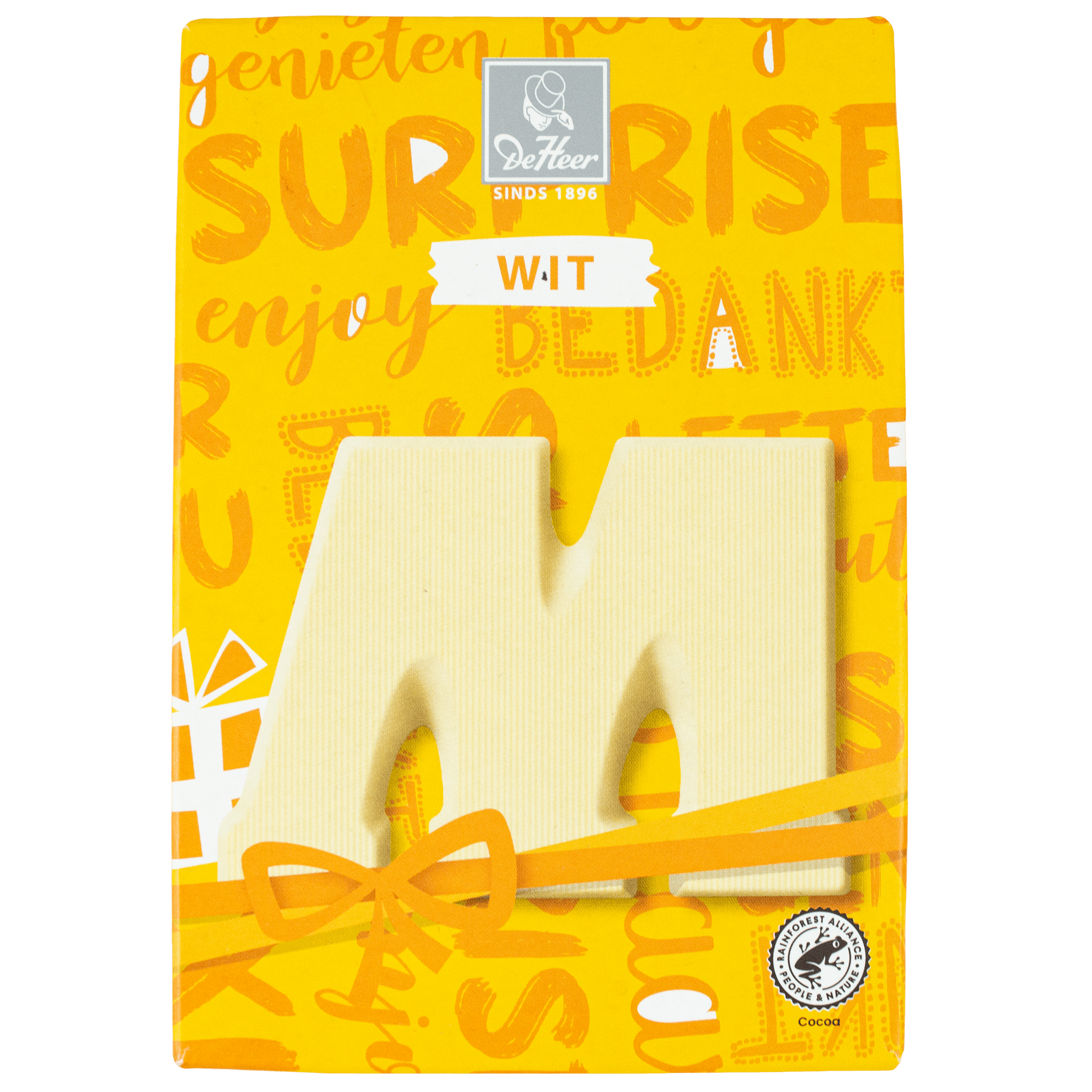 De Heer Chocoladeletter wit