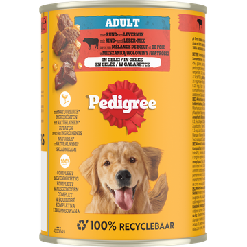 Pedigree Adult met Rund- en Levermix in Gelei 400 g