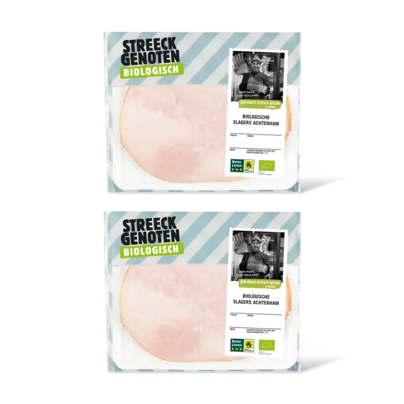 Streeckgenoten Biologische slagers achterham 2-pack