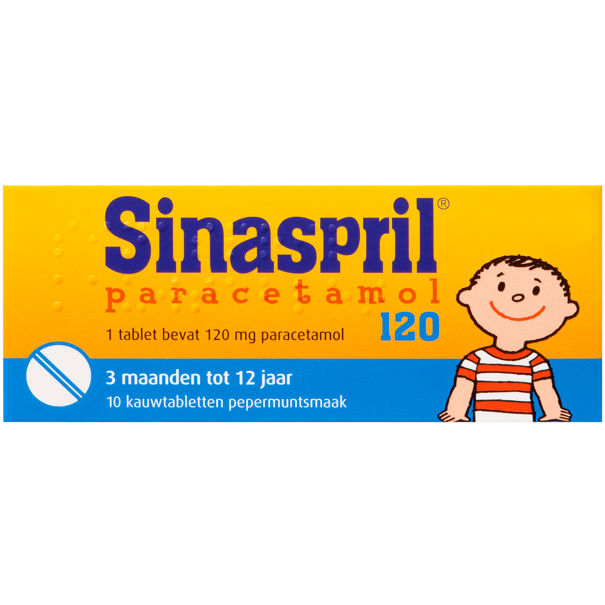 Sinaspril Paracetamol Kauwtabletten 10 stuks 